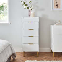 Mirror above deals chest of drawers